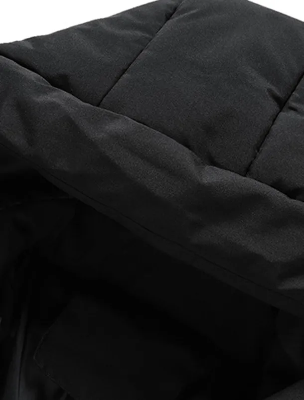 Men's Winter Coat Winter Jacket Puffer Jacket Zipper Pocket Polyster Pocket Outdoor Date Casual Daily Regular Fashion Casual Windproof Warm Winter Plain Black Blue Gray Puffer Jacket