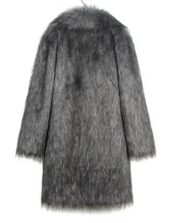 Men's Winter Coat Winter Jacket Fur Coat Daily Wear Vacation Soft Outdoor Pocket Winter Pure Color Warm Ups Comfort Lapel Black White Brown Light Grey Dark Coffee Jacket