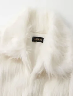 Men's Winter Coat Winter Jacket Fur Coat Daily Wear Vacation Soft Outdoor Pocket Winter Pure Color Warm Ups Comfort Lapel Black White Brown Light Grey Dark Coffee Jacket