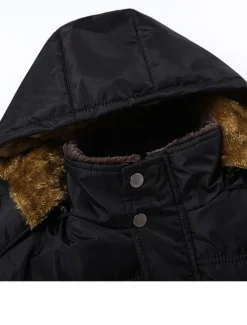 Men's Winter Coat Winter Jacket Puffer Jacket Quilted Jacket Camping & Hiking Warm Winter Solid Color Bright Black Black Puffer Jacket