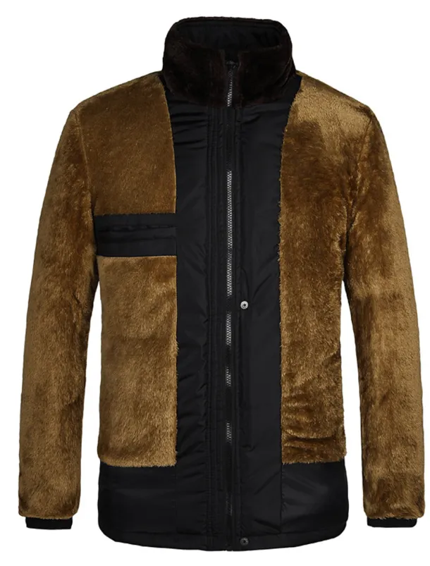 Men's Winter Coat Winter Jacket Puffer Jacket Quilted Jacket Camping & Hiking Warm Winter Solid Color Bright Black Black Puffer Jacket