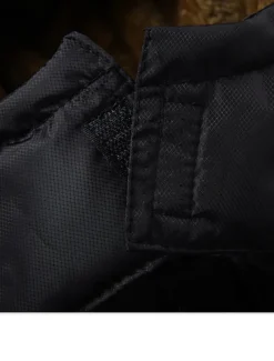 Men's Winter Coat Winter Jacket Puffer Jacket Quilted Jacket Camping & Hiking Warm Winter Solid Color Bright Black Black Puffer Jacket