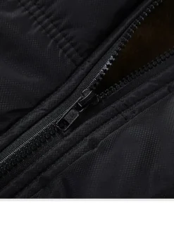 Men's Winter Coat Winter Jacket Puffer Jacket Quilted Jacket Camping & Hiking Warm Winter Solid Color Bright Black Black Puffer Jacket