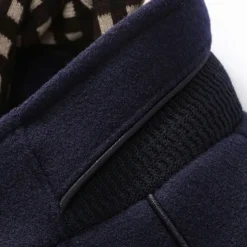 Men's Winter Coat Wool Coat Overcoat Business Casual Winter 52% Wool Windproof Warm Outerwear Clothing Apparel Stylish Classic & Timeless non-printing Solid Color Pocket Stand Collar Single Breasted