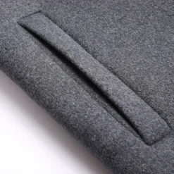 Men's Winter Coat Wool Coat Overcoat Trench Coat Outdoor Daily Wear Fall & Winter Polyester Windbreaker Outerwear Clothing Apparel Fashion Streetwear Plain Hooded Single Breasted One-button