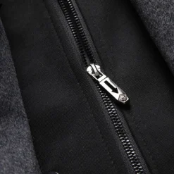 Men's Winter Coat Wool Coat Overcoat Trench Coat Outdoor Daily Wear Fall & Winter Polyester Windbreaker Outerwear Clothing Apparel Fashion Streetwear Plain Hooded Single Breasted One-button