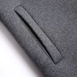 Men's Winter Coat Wool Coat Overcoat Daily Wear Going out Winter Wool Thermal Warm Washable Outerwear Clothing Apparel Fashion Warm Ups Solid Colored Detachable Hood Hooded Single Breasted