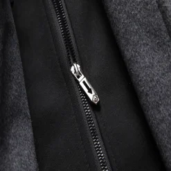 Men's Winter Coat Wool Coat Overcoat Daily Wear Going out Winter Wool Thermal Warm Washable Outerwear Clothing Apparel Fashion Warm Ups Solid Colored Detachable Hood Hooded Single Breasted