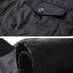 Men's Winter Jacket Fleece Jacket Casual Jacket Daily Vacation Thermal Warm Pocket Fleece Fall & Winter Plain Fashion Streetwear Hooded Regular Black Royal Blue Khaki Army Green Jacket