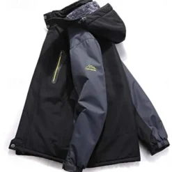 Men's Winter Jacket Fleece Jacket Softshell Windbreaker Climbing Snow Sports Thermal Warm Waterproof Hooded Sportswear