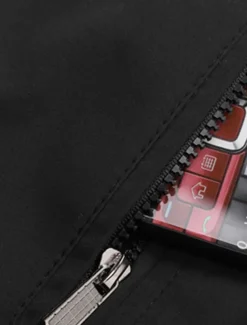 Men's Winter Jacket Fleece Jacket Casual Jacket Daily Vacation Thermal Warm Pocket Fleece Fall & Winter Plain Fashion Streetwear Stand Collar Regular Black Blue Jacket