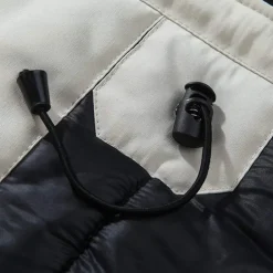 Men's Winter Polyester Thermal Warm Fleece Lining Windproof Breathable orange Cream Screen Color grey blue Vest