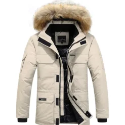 Men's Winter Polyester Thermal Warm Fleece Lining Windproof Breathable orange Cream Screen Color grey blue Vest