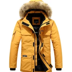 Men's Winter Polyester Thermal Warm Fleece Lining Windproof Breathable orange Cream Screen Color grey blue Vest