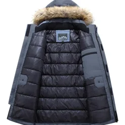 Men's Winter Polyester Thermal Warm Fleece Lining Windproof Breathable orange Cream Screen Color grey blue Vest