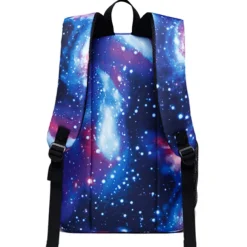 Men's Women's Backpack School Bag Bookbag 3D Print School Outdoor Daily Galaxy Cat Canvas Large Capacity Waterproof Durable Print Red Blue Purple