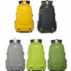 Men's Women's Backpack School Bag Bookbag Functional Backpack School Backpack Bookbag School Outdoor Camping & Hiking Polyester Nylon Adjustable Large Capacity Waterproof Zipper Black Yellow Light
