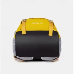 Men's Women's Backpack School Bag Bookbag Functional Backpack School Backpack Bookbag School Outdoor Camping & Hiking Polyester Nylon Adjustable Large Capacity Waterproof Zipper Black Yellow Light