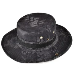 Men's Women's Camouflage Army Tactical Cap Military Boonie Hat Sun Hat Fishing Hat Bucket Cap Wide Brim Outdoor UV Protection Breathable Quick Dry Sweat wicking Hat for Hunting Fishing Climbing Summer