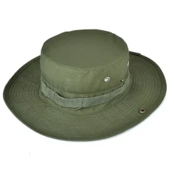 Men's Women's Camouflage Army Tactical Cap Military Boonie Hat Sun Hat Fishing Hat Bucket Cap Wide Brim Outdoor UV Protection Breathable Quick Dry Sweat wicking Hat for Hunting Fishing Climbing Summer