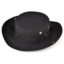 Men's Women's Camouflage Army Tactical Cap Military Boonie Hat Sun Hat Fishing Hat Bucket Cap Wide Brim Outdoor UV Protection Breathable Quick Dry Sweat wicking Hat for Hunting Fishing Climbing Summer