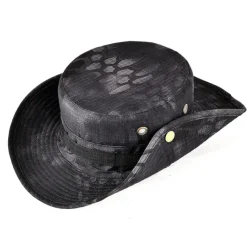 Men's Women's Camouflage Army Tactical Cap Military Boonie Hat Sun Hat Fishing Hat Bucket Cap Wide Brim Outdoor UV Protection Breathable Quick Dry Sweat wicking Hat for Hunting Fishing Climbing Summer