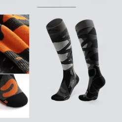 Men's Women's Compression Socks Ski Socks Outdoor Winter Anti-Slip Thermal Warm Crew Socks for Camping / Hiking Snowboarding Winter Sports