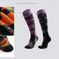 Men's Women's Compression Socks Ski Socks Outdoor Winter Anti-Slip Thermal Warm Crew Socks for Camping / Hiking Snowboarding Winter Sports