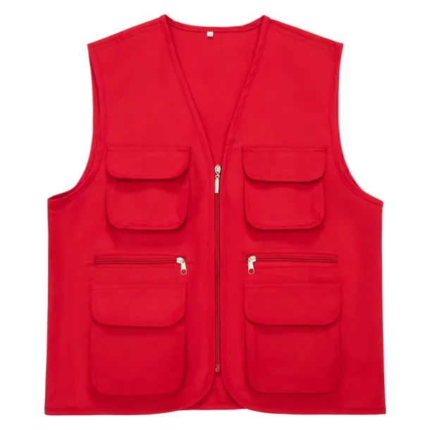 Men's Women's Fishing Vest Hiking Vest Sleeveless Jacket Coat Top Outdoor Multi-Pockets Breathable Quick Dry Lightweight Winter Summer Polyester Yellow Orange Red Camping / Hiking Fishing