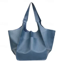 Men's Women's Handbag Shoulder Bag PU Leather Party Shopping Anti-Slip Large Capacity Durable Solid Color Leopard dark brown Leopard Wine Red