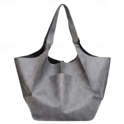 Men's Women's Handbag Shoulder Bag PU Leather Party Shopping Anti-Slip Large Capacity Durable Solid Color Leopard dark brown Leopard Wine Red