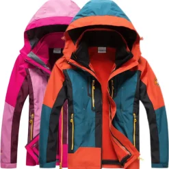 Men's Women's Hiking 3-in-1 Jackets Waterproof Hiking Jacket Rain Jacket Winter Outdoor Thermal Warm Waterproof Windproof Breathable Outerwear Winter Jacket Trench Coat Hunting Ski / Snowboard Fishing