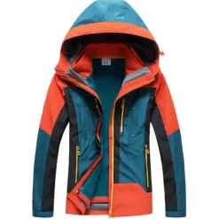 Men's Women's Hiking 3-in-1 Jackets Waterproof Hiking Jacket Rain Jacket Winter Outdoor Thermal Warm Waterproof Windproof Breathable Outerwear Winter Jacket Trench Coat Hunting Ski / Snowboard Fishing