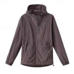 Men's Women's Hiking Jacket Outdoor UPF50+ Breathable Lightweight Jacket Windbreaker Jacket Traveling Dark Grey Black White Army Green Royal Blue