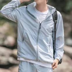 Men's Women's Hiking Jacket Outdoor UPF50+ Breathable Lightweight Jacket Windbreaker Jacket Traveling Dark Grey Black White Army Green Royal Blue
