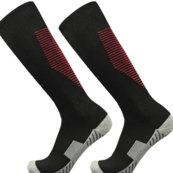 Men's Women's Hiking Socks Ski Socks Sports Socks Sports Socks Thermal Warm Windproof Breathable Quick Dry Winter Outdoor Cotton Black And White Red black White blue for Hunting Ski / Snowboard