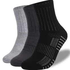 Men's Women's Hiking Socks Ski Socks Sports Socks Sports Socks Windproof Warm Breathable Quick Dry Winter Outdoor Solid Color Merino Wool Black Light Grey Gray for Hunting Ski / Snowboard Fishing
