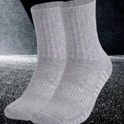 Men's Women's Hiking Socks Ski Socks Sports Socks Sports Socks Windproof Warm Breathable Quick Dry Winter Outdoor Solid Color Merino Wool Black Light Grey Gray for Hunting Ski / Snowboard Fishing