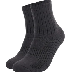 Men's Women's Hiking Socks Ski Socks Sports Socks Sports Socks Windproof Warm Breathable Quick Dry Winter Outdoor Solid Color Merino Wool Black Light Grey Gray for Hunting Ski / Snowboard Fishing