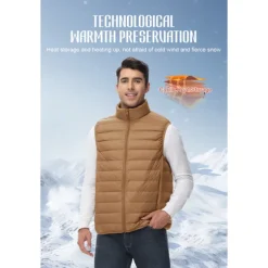 Men's Women's Hiking Vest Sleeveless Top Outdoor Thermal Warm Portable Ultra Light (UL) Winter Pocket Down Light Yellow Dark Grey Dark Pink Work Traveling Winter Sports