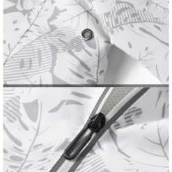 Men's Women's Hoodie Jacket Hiking Jacket Hiking Raincoat Winter Outdoor Waterproof Breathable Soft Detachable Cap Jacket Full Length Visible Zipper Fishing Climbing Beach Light Pink Black White Blue