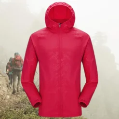Men's Women's Rain Jacket Windbreaker UPF 50+ UV Sun Protection Zip Up Hoodie Long Sleeve Fishing Running Hiking Jacket Summer Outdoor Packable Quick Dry Outerwear Jacket Top Climbing