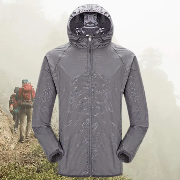 Men's Women's Rain Jacket Windbreaker UPF 50+ UV Sun Protection Zip Up Hoodie Long Sleeve Fishing Running Hiking Jacket Summer Outdoor Packable Quick Dry Outerwear Jacket Top Climbing