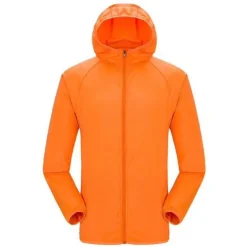 Men's Women's Rain Jacket Windbreaker UPF 50+ UV Sun Protection Zip Up Hoodie Long Sleeve Fishing Running Hiking Jacket Summer Outdoor Packable Quick Dry Outerwear Jacket Top Climbing