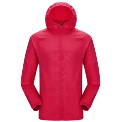 Men's Women's Rain Jacket Windbreaker UPF 50+ UV Sun Protection Zip Up Hoodie Long Sleeve Fishing Running Hiking Jacket Summer Outdoor Packable Quick Dry Outerwear Jacket Top Climbing