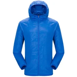 Men's Women's Rain Jacket Windbreaker UPF 50+ UV Sun Protection Zip Up Hoodie Long Sleeve Fishing Running Hiking Jacket Summer Outdoor Packable Quick Dry Outerwear Jacket Top Climbing