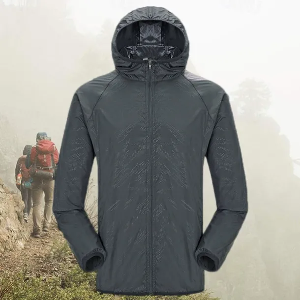 Men's Women's Rain Jacket Windbreaker UPF 50+ UV Sun Protection Zip Up Hoodie Long Sleeve Fishing Running Hiking Jacket Summer Outdoor Packable Quick Dry Outerwear Jacket Top Climbing