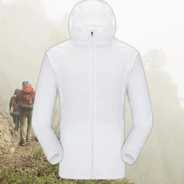 Men's Women's Rain Jacket Windbreaker UPF 50+ UV Sun Protection Zip Up Hoodie Long Sleeve Fishing Running Hiking Jacket Summer Outdoor Packable Quick Dry Outerwear Jacket Top Climbing