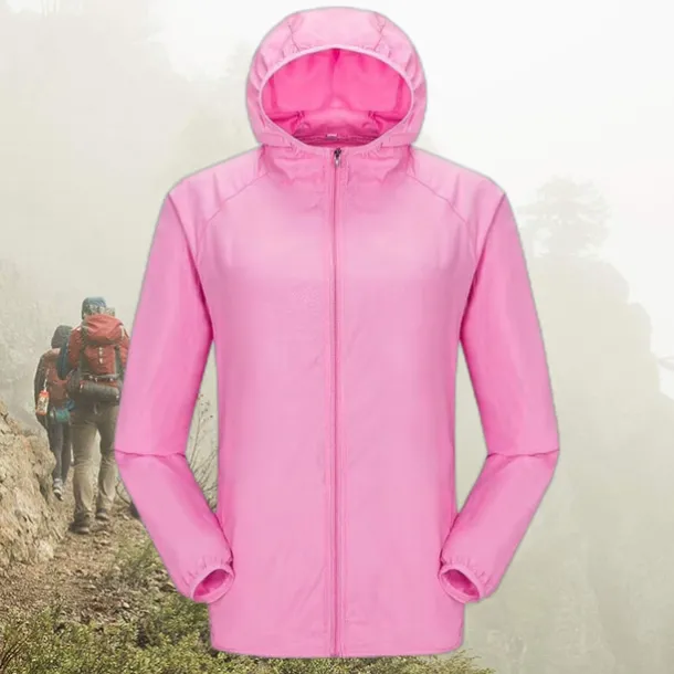 Men's Women's Rain Jacket Windbreaker UPF 50+ UV Sun Protection Zip Up Hoodie Long Sleeve Fishing Running Hiking Jacket Summer Outdoor Packable Quick Dry Outerwear Jacket Top Climbing