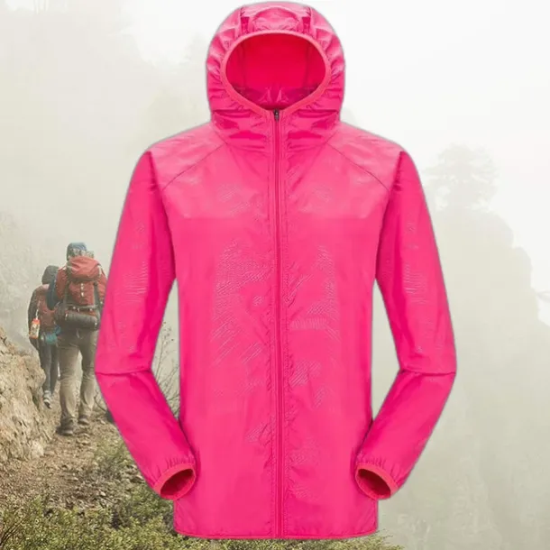 Men's Women's Rain Jacket Windbreaker UPF 50+ UV Sun Protection Zip Up Hoodie Long Sleeve Fishing Running Hiking Jacket Summer Outdoor Packable Quick Dry Outerwear Jacket Top Climbing